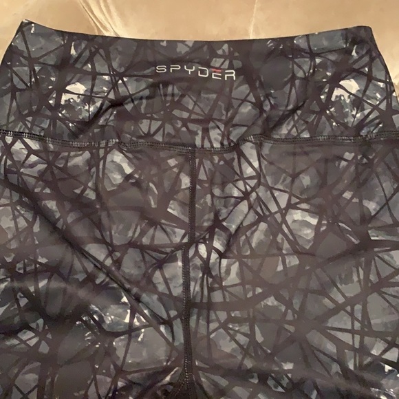 Spyder active compression leggings in grays - Picture 5 of 10